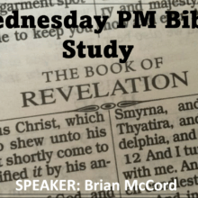 Wednesday PM Bible Study - Revelation